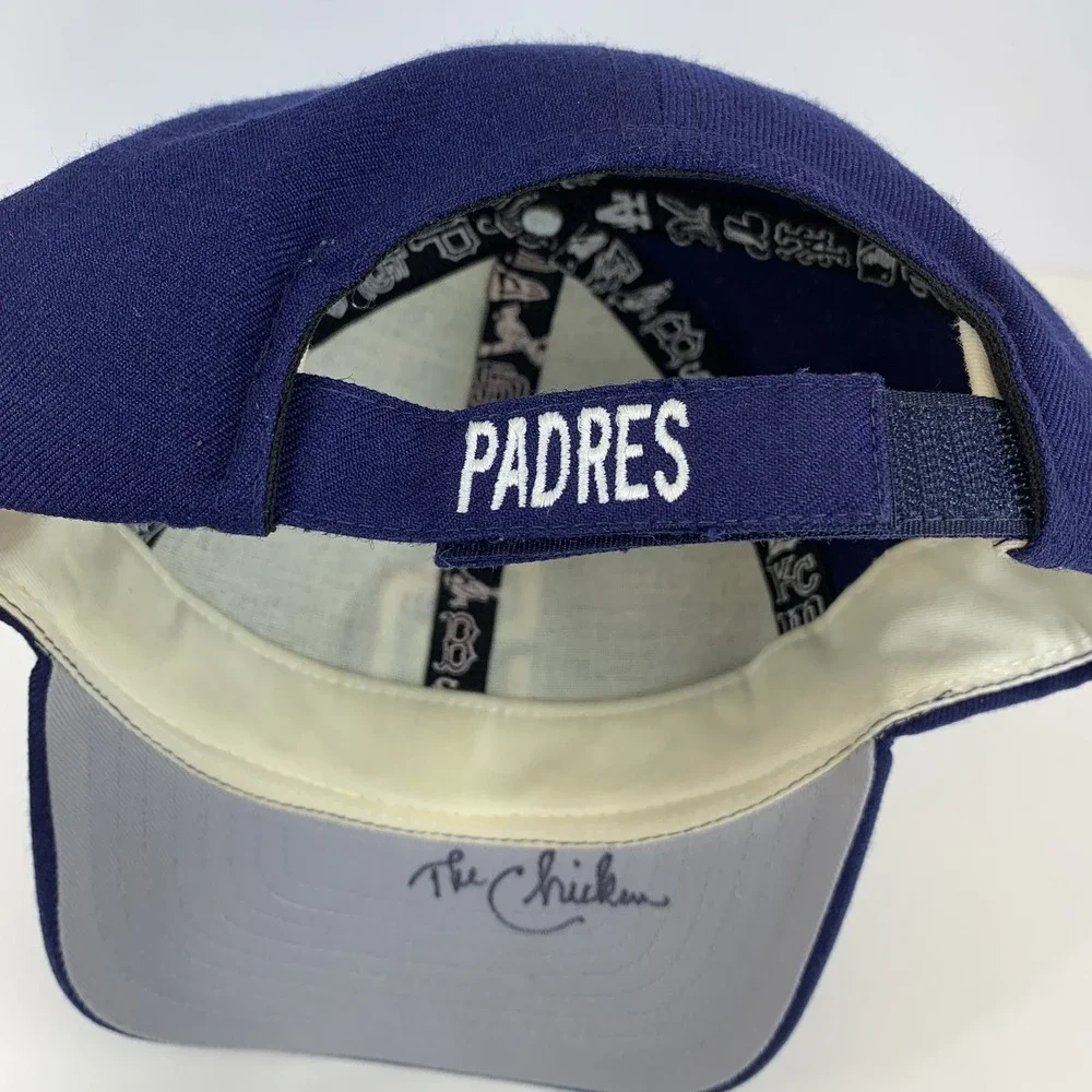 San Diego Padres Hat Signed by The Chicken MLB New Era OSFA Baseball Cap Vintage
